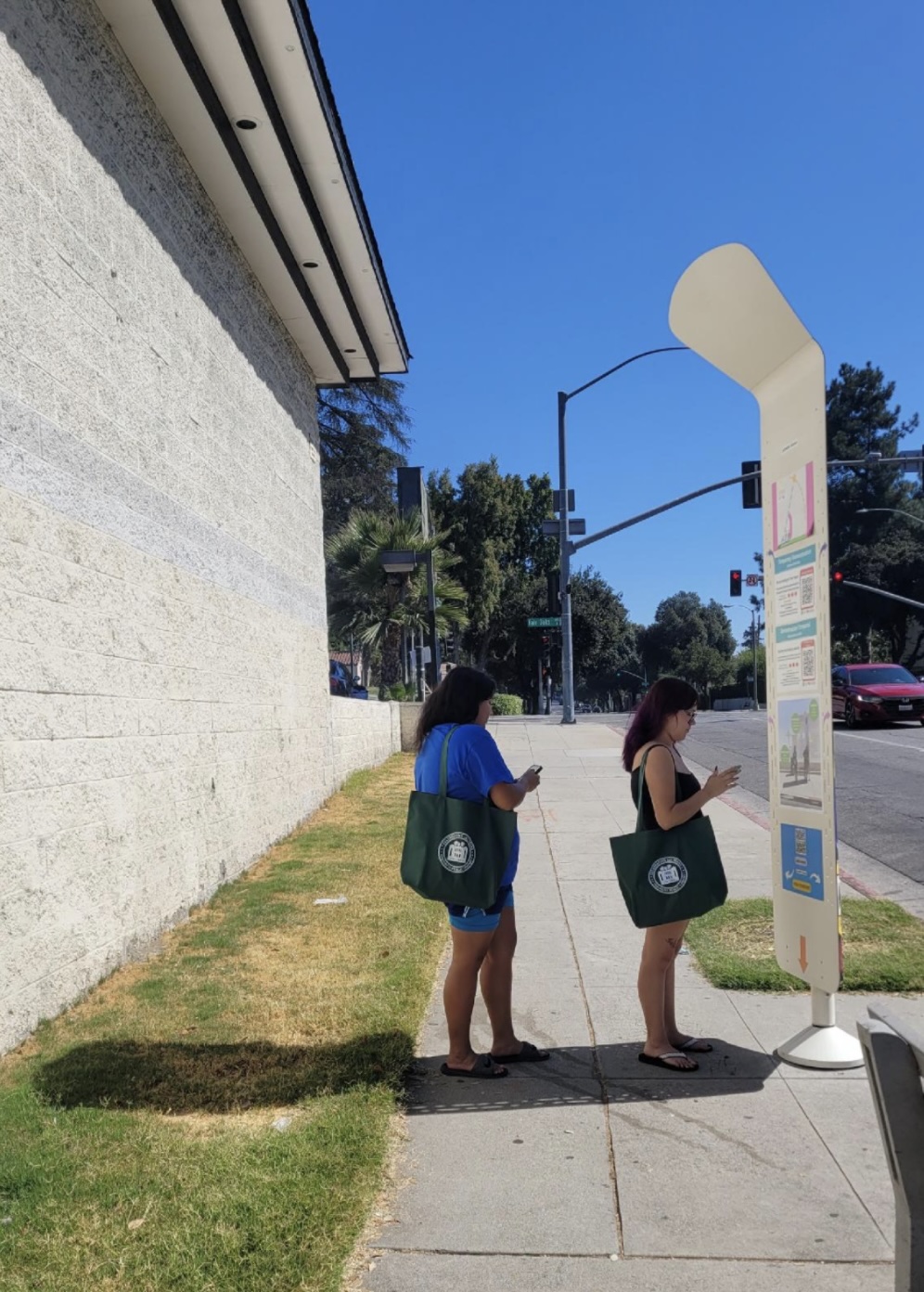 Two Students Waiting at the ShadeBlade